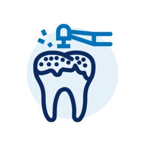 Icon of Tooth Being Fixed With Tool