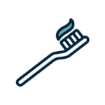 Icon of Toothbrush With Paste